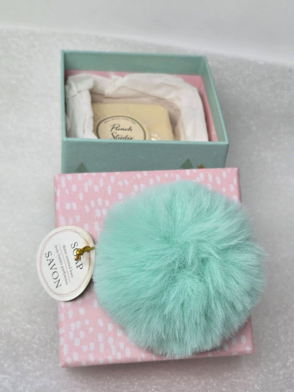 Punch Studio Molly & Rex Apple Cinnamon Scented Soap Gift Set Triple Milled